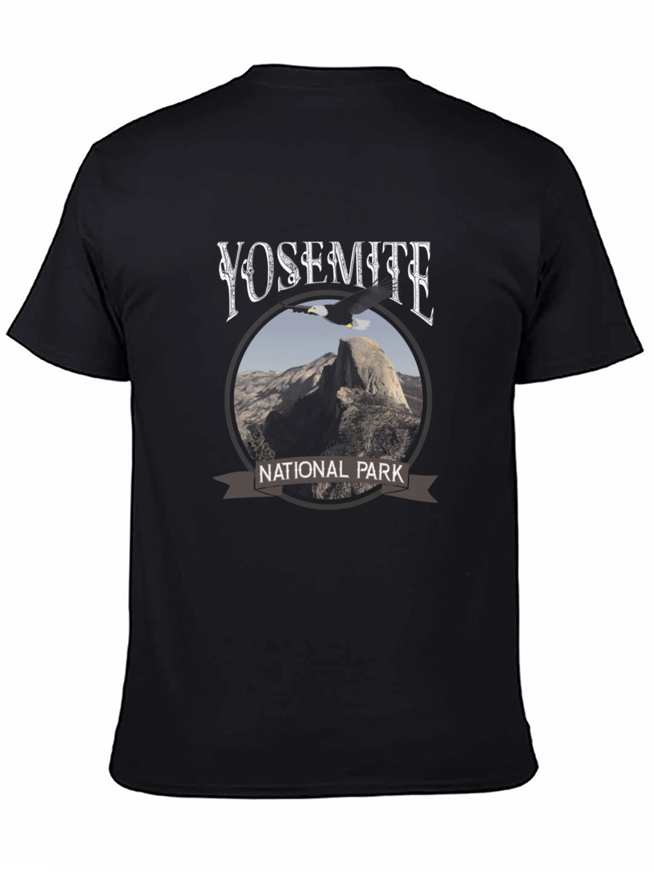 Black Yosemite National Park Graphic Tee - Black view 4