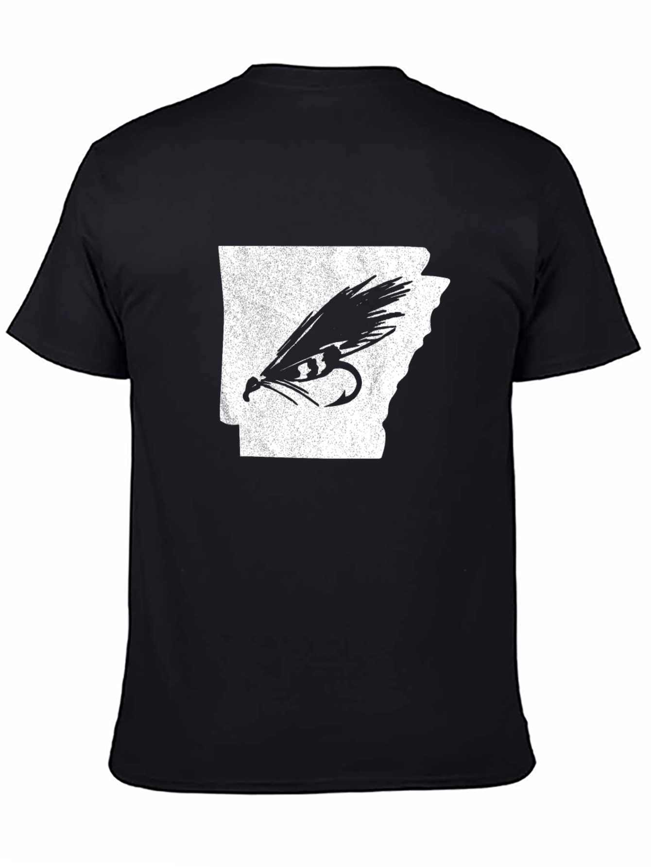 Black Arkansas Fishing T-Shirt view 4
