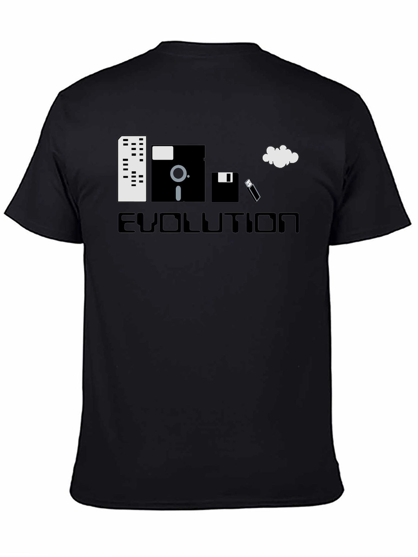 Black Evolution of Storage Black T-Shirt view 4
