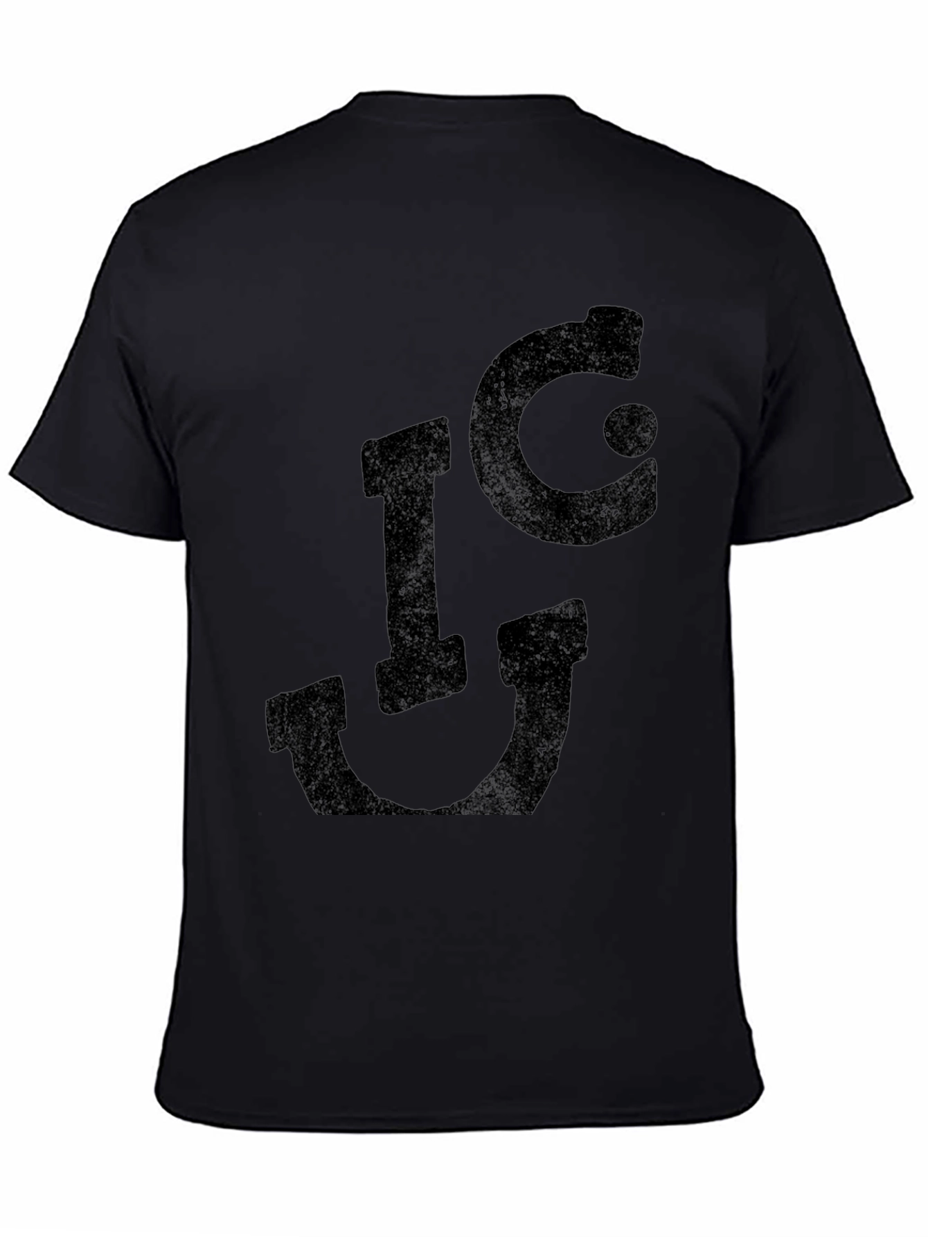 Black Distressed I❤U Graphic Tee - Black view 4