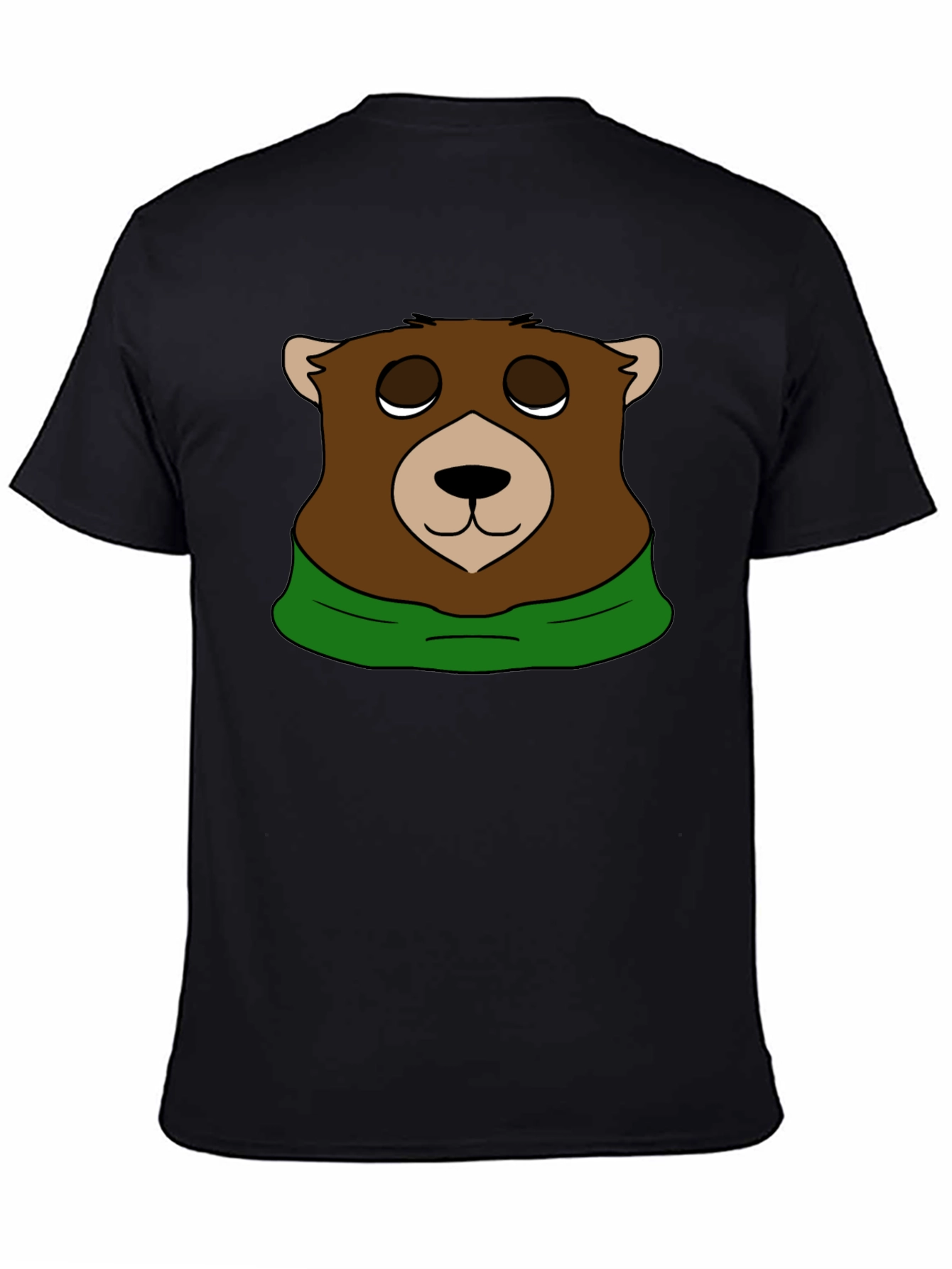 Black Bear Graphic T-Shirt - Black Casual Tee view 4