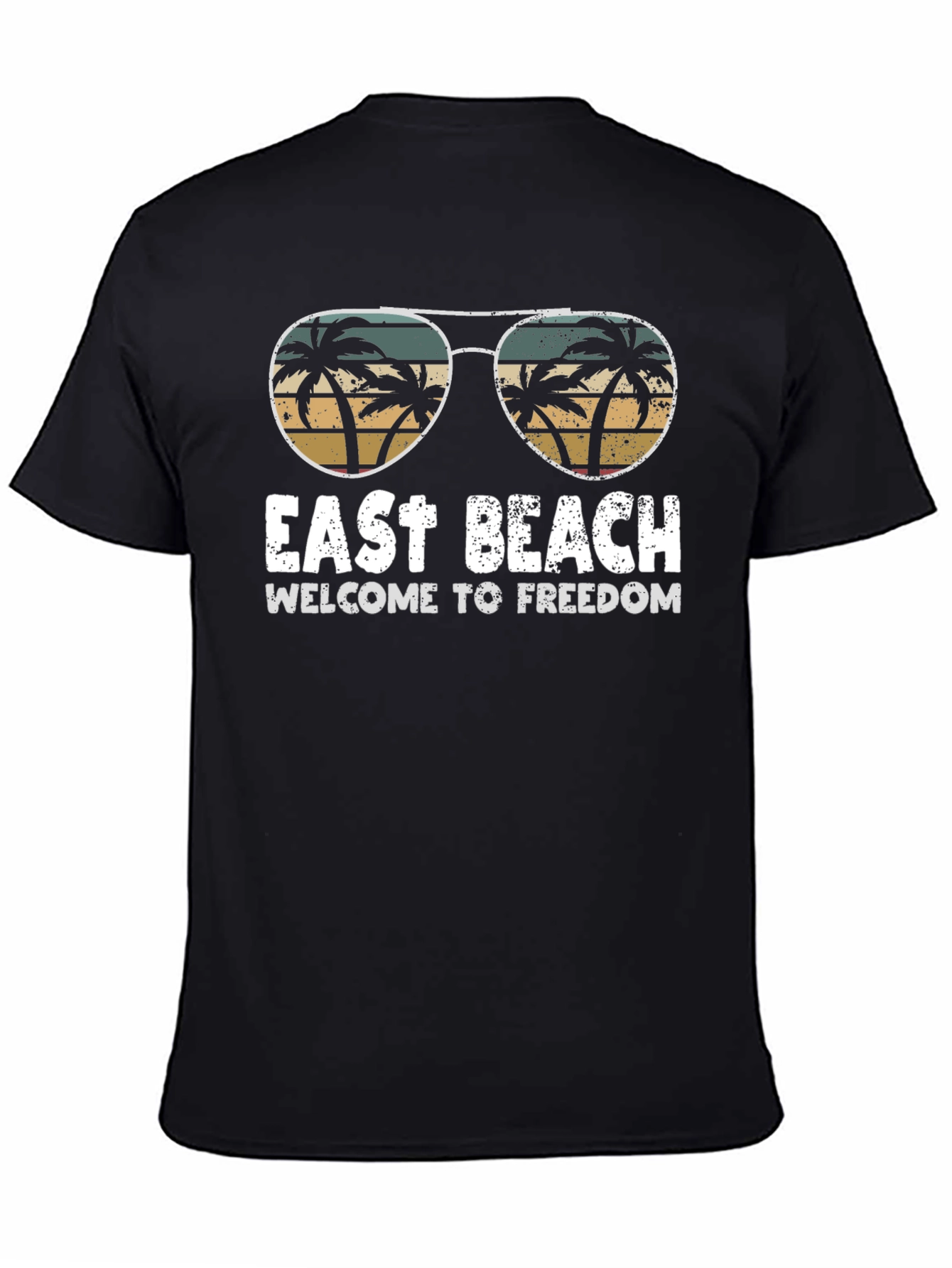 Black East Beach Freedom Graphic Tee view 4
