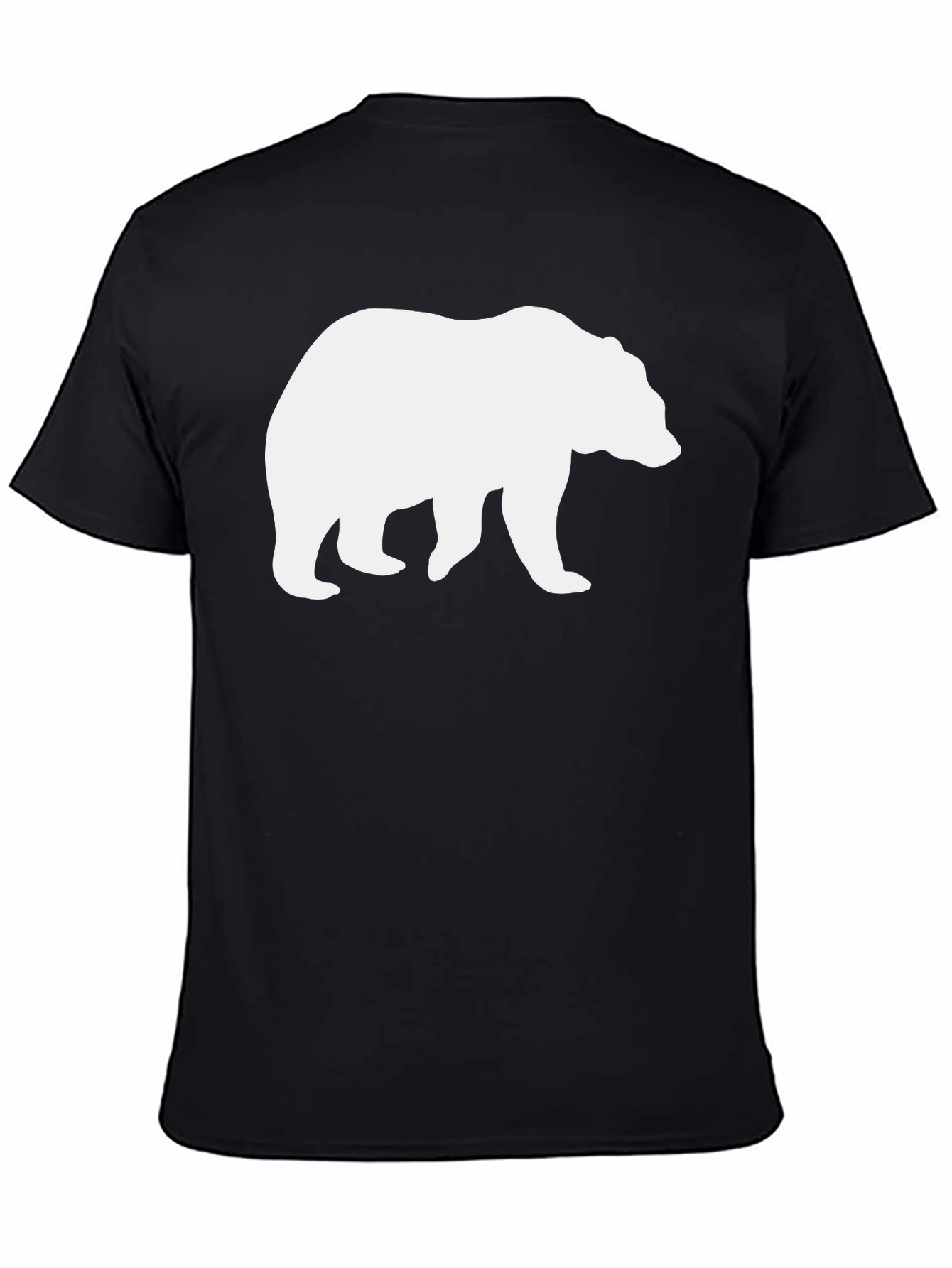 Black Bear Graphic Tee - Black Casual T-Shirt view 4