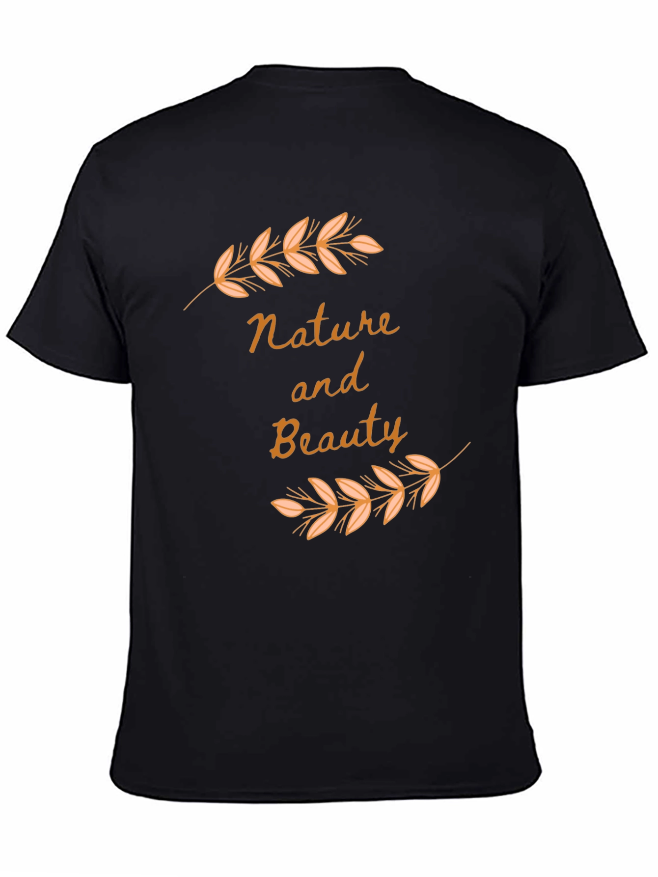 Black Nature and Beauty Black Graphic Tee view 4