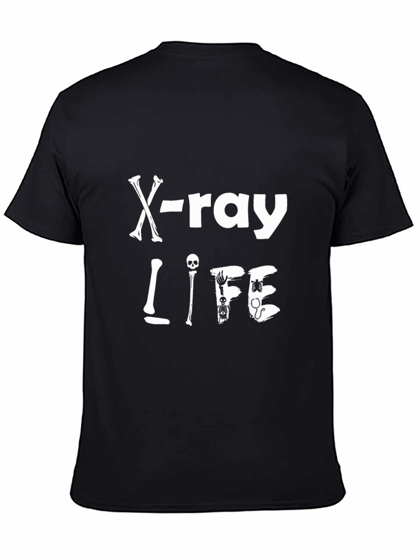 Black X-Ray Life Black Graphic Tee view 4