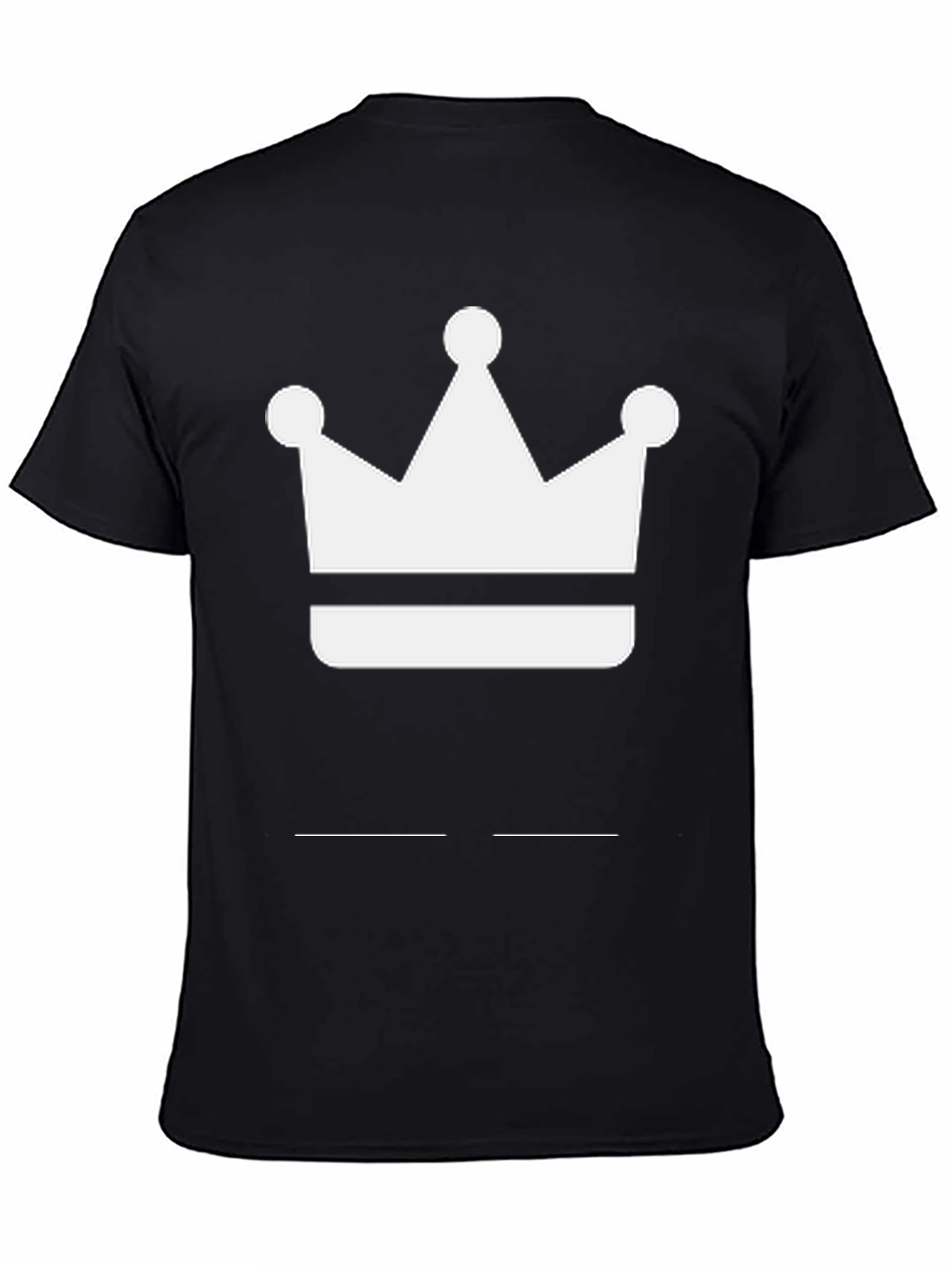 Black Crown Graphic Tee - Black Cotton Blend view 4