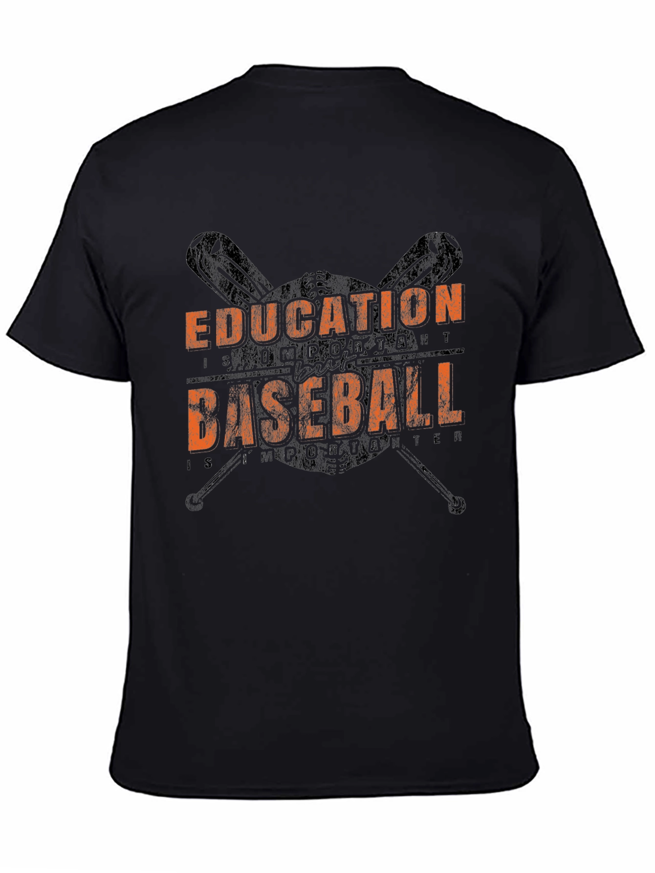 Black Education Baseball Graphic T-Shirt view 4