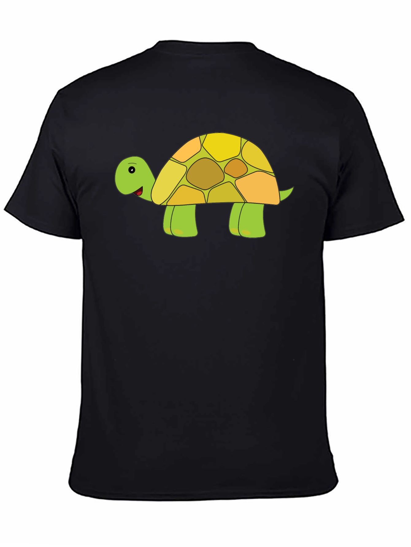 Black Turtle Graphic Tee - Cute Animal T-Shirt view 4