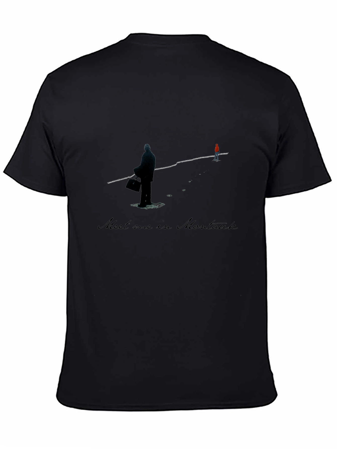Black Meet Me in Montauk T-Shirt view 4