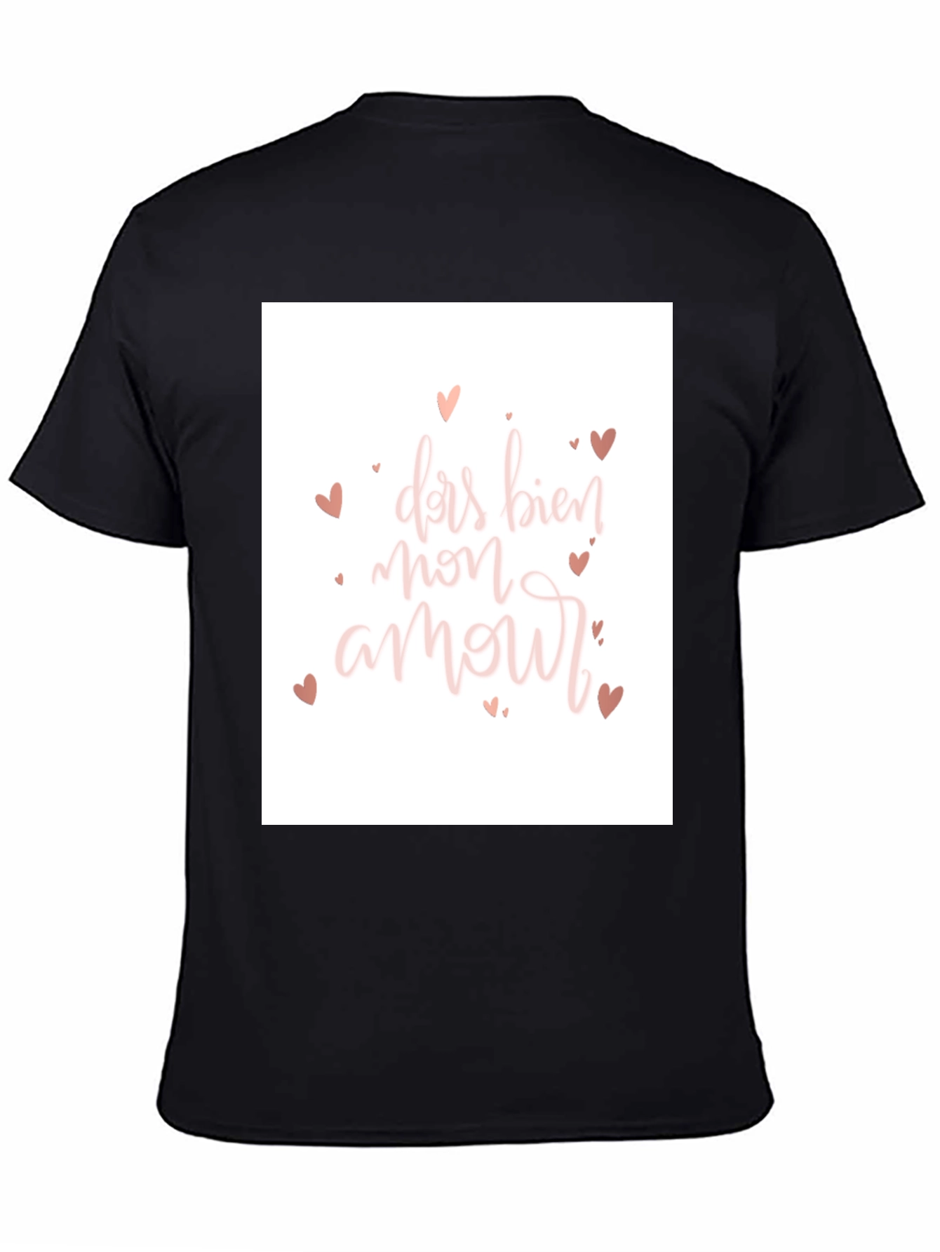 Black Dar Bien Mon Amour T-Shirt - Black view 4