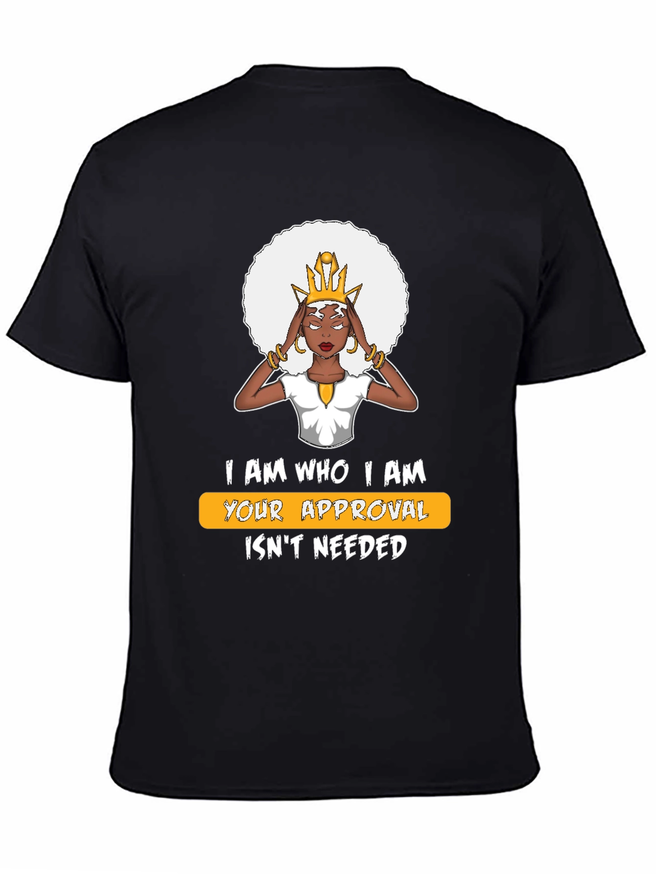 Black Empowered Woman Graphic T-Shirt view 4
