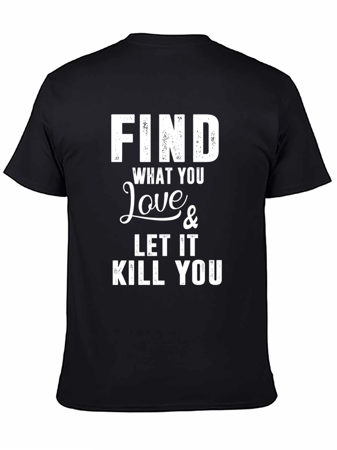 Black Find What You Love Graphic Tee - Black view 4