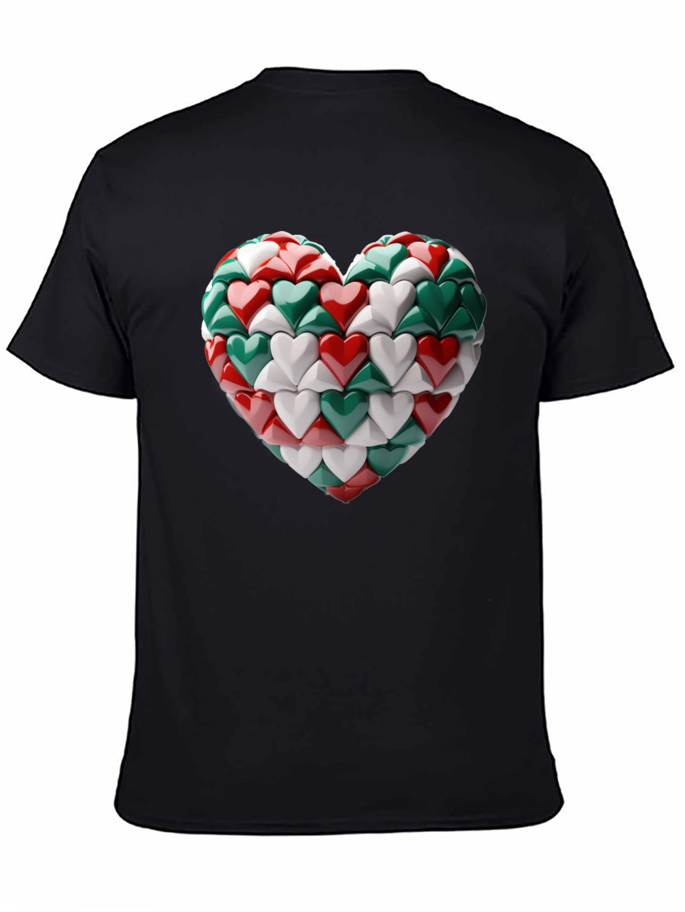 Black Heart of Hearts Graphic Tee view 4