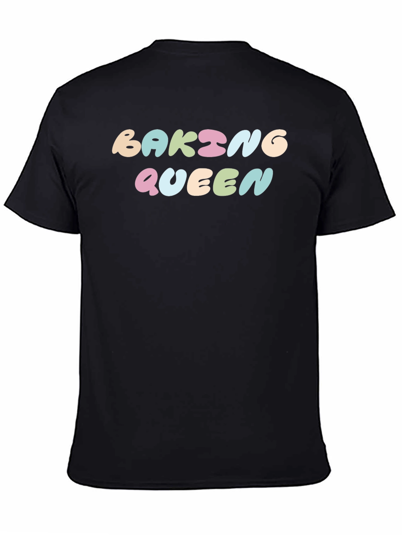 Black Baking Queen Black T-Shirt view 4