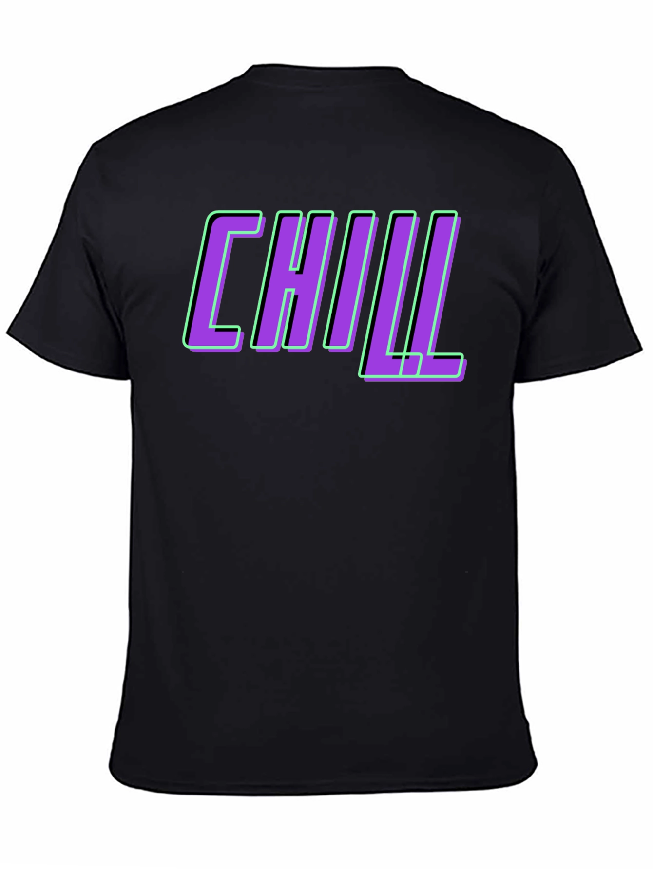 Black Chill Graphic Tee - Trendy Relaxed Fit view 4