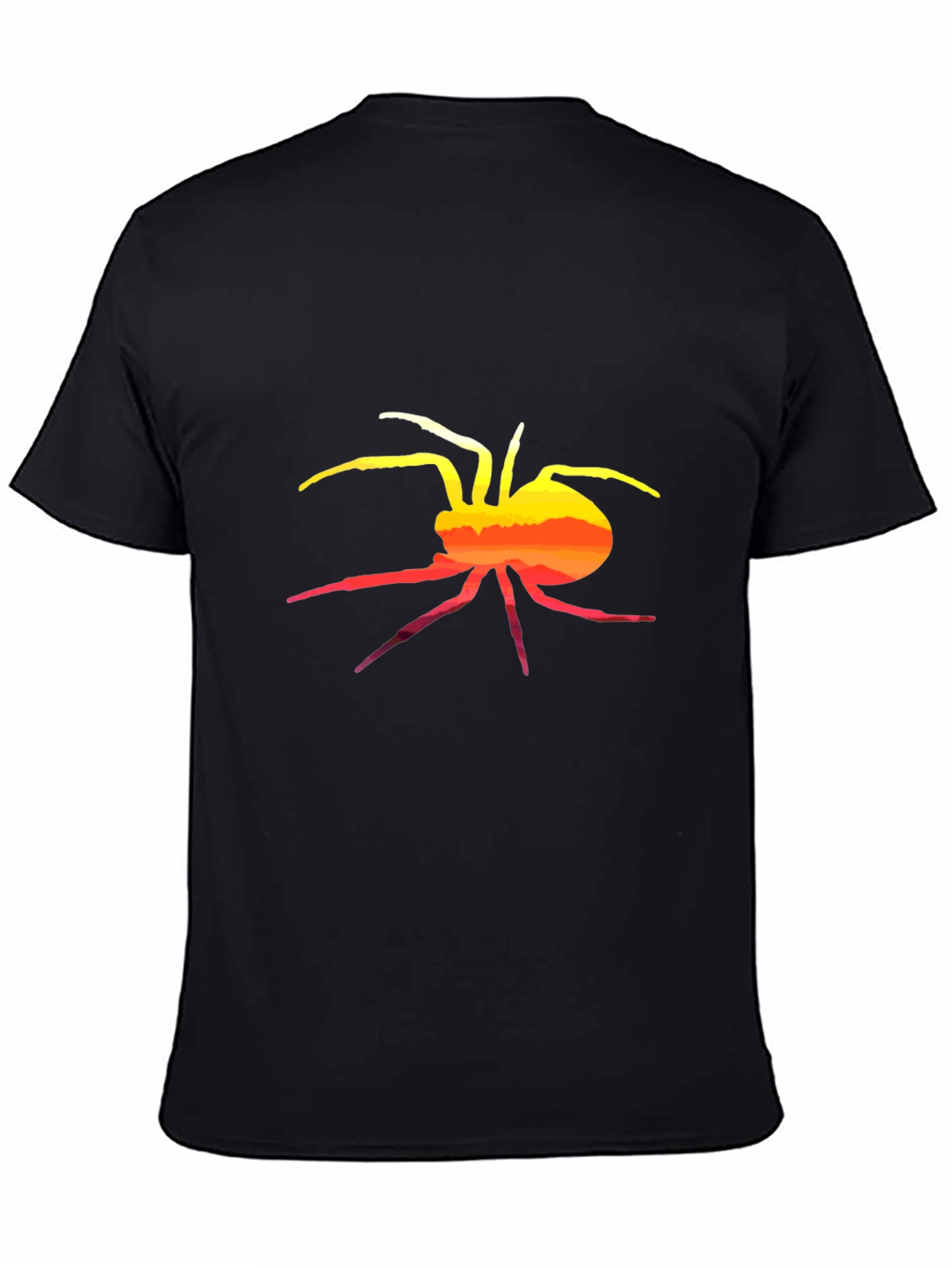 Black Sunset Spider Graphic Tee - Black view 4