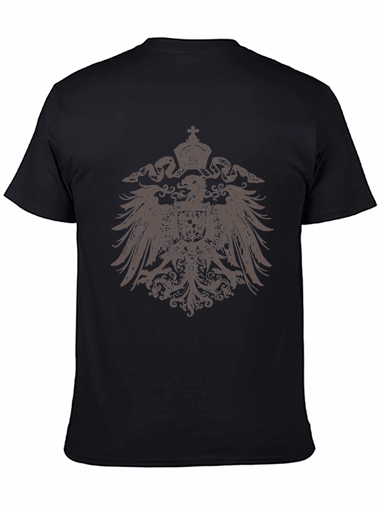 Black Black Eagle Crest Graphic T-Shirt view 4