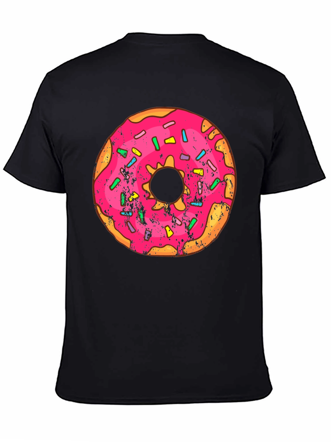 Black Donut Graphic T-Shirt - Sweet Treat Fashion view 4