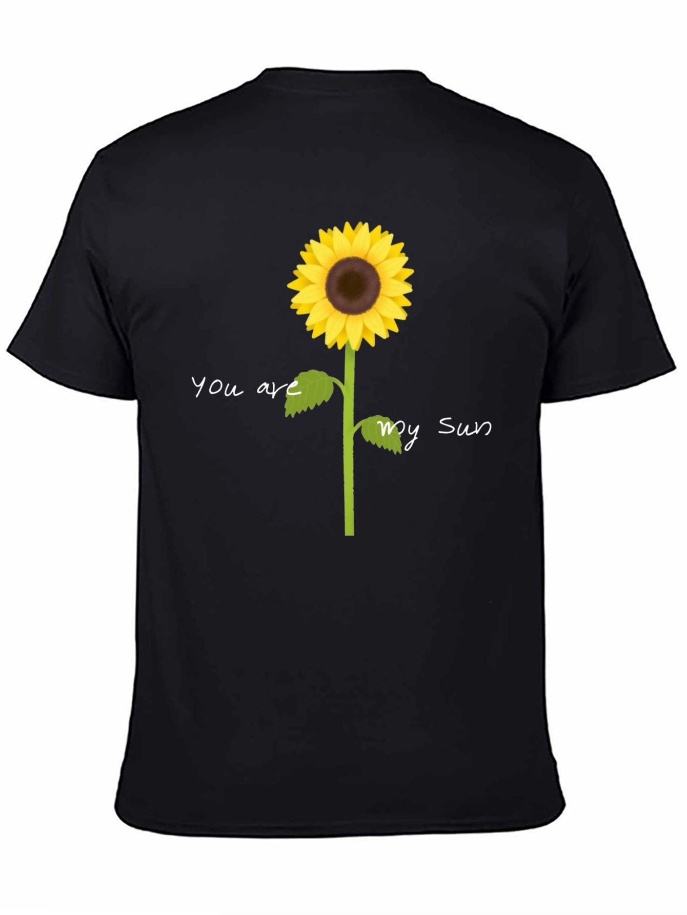 Black You Are My Sun Sunflower Graphic Tee view 4