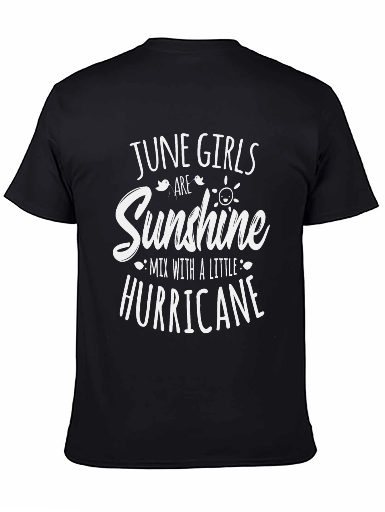 Black June Girls Sunshine Hurricane Graphic Tee - Black view 4