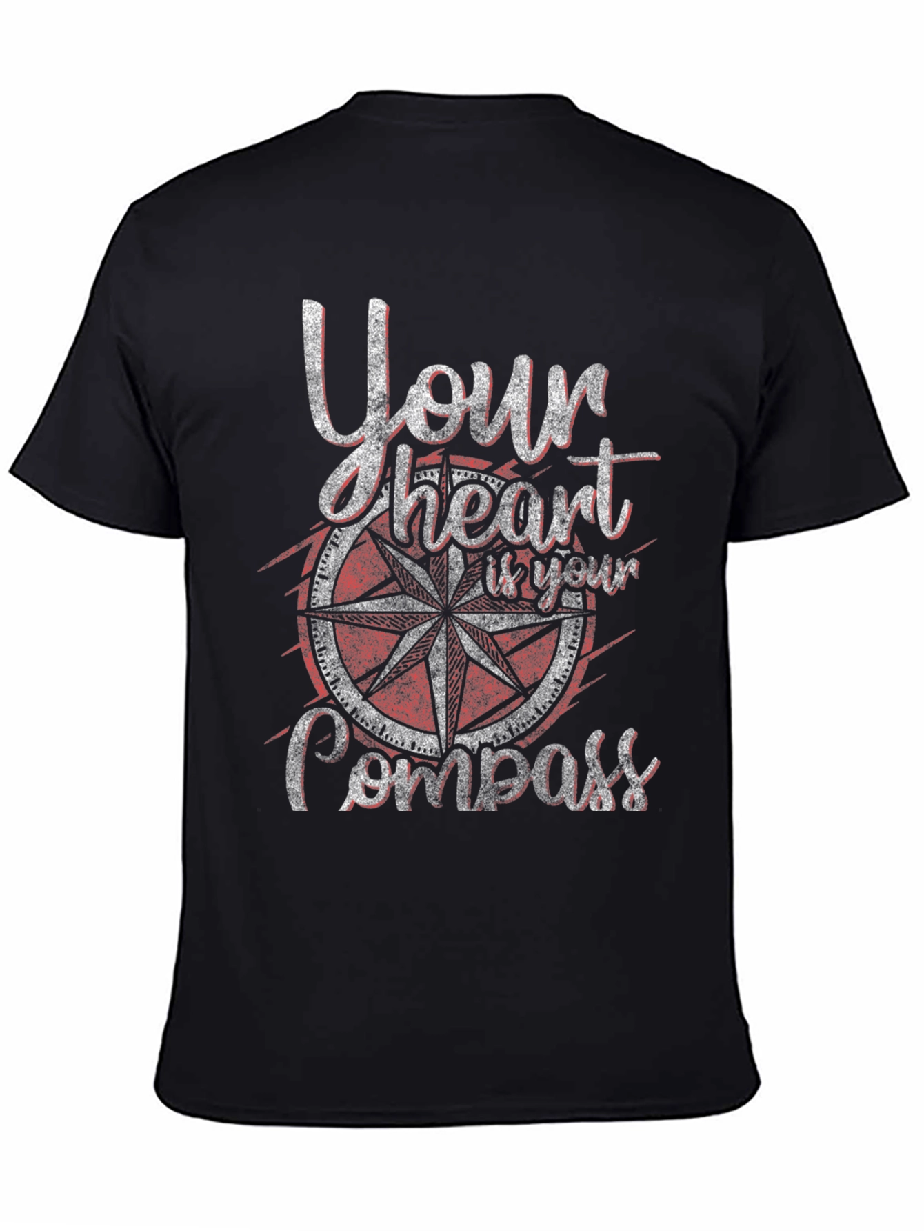 Black Your Heart Compass Graphic Tee view 4