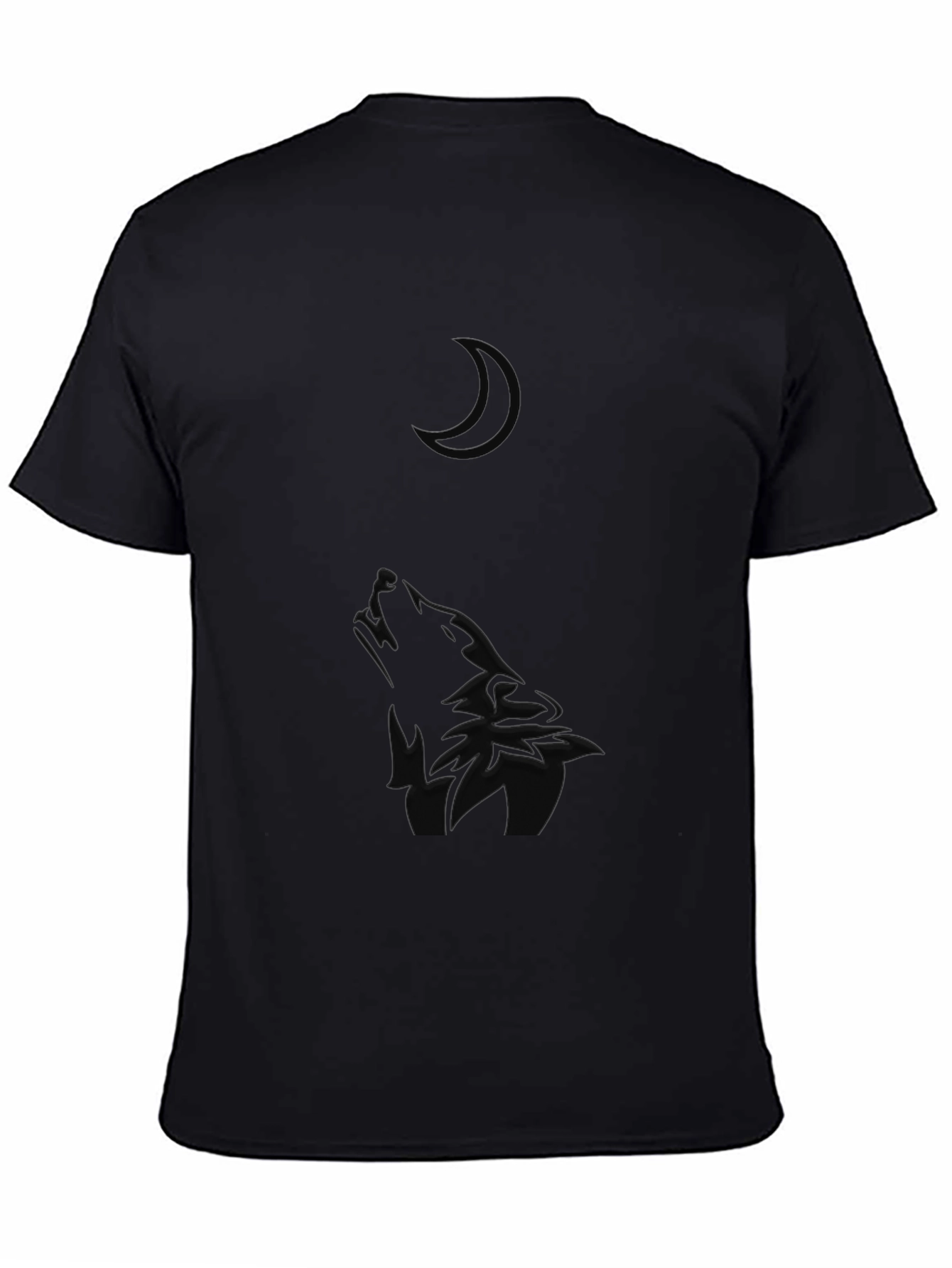 Black Midnight Howl Black T-Shirt view 4