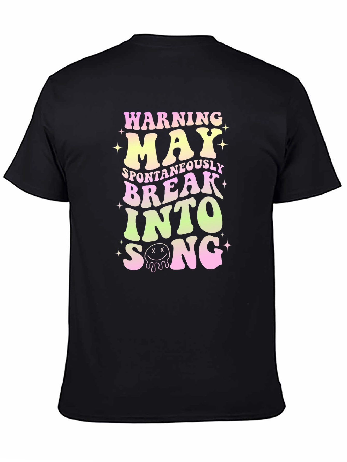 Black Warning May Spontaneously Break Into Song T-Shirt view 4
