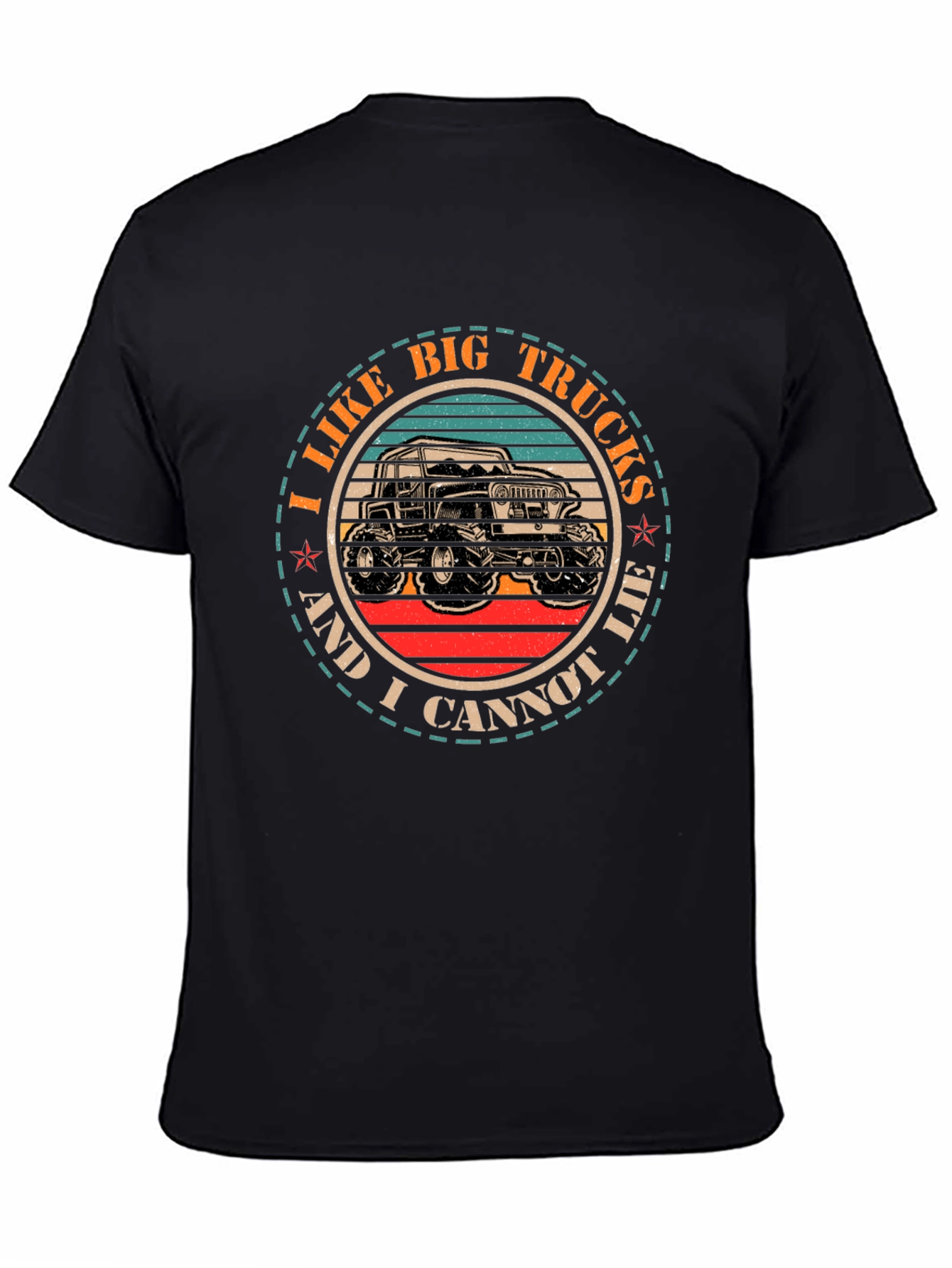 Black I Like Big Trucks T-Shirt view 4