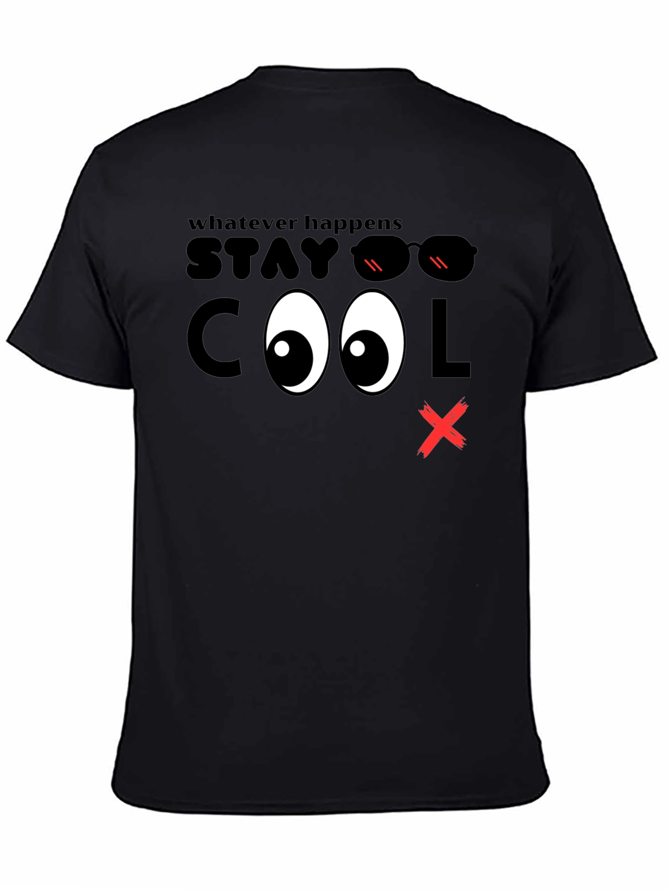 Black Stay Cool Graphic T-Shirt - Men's Black Tee view 4
