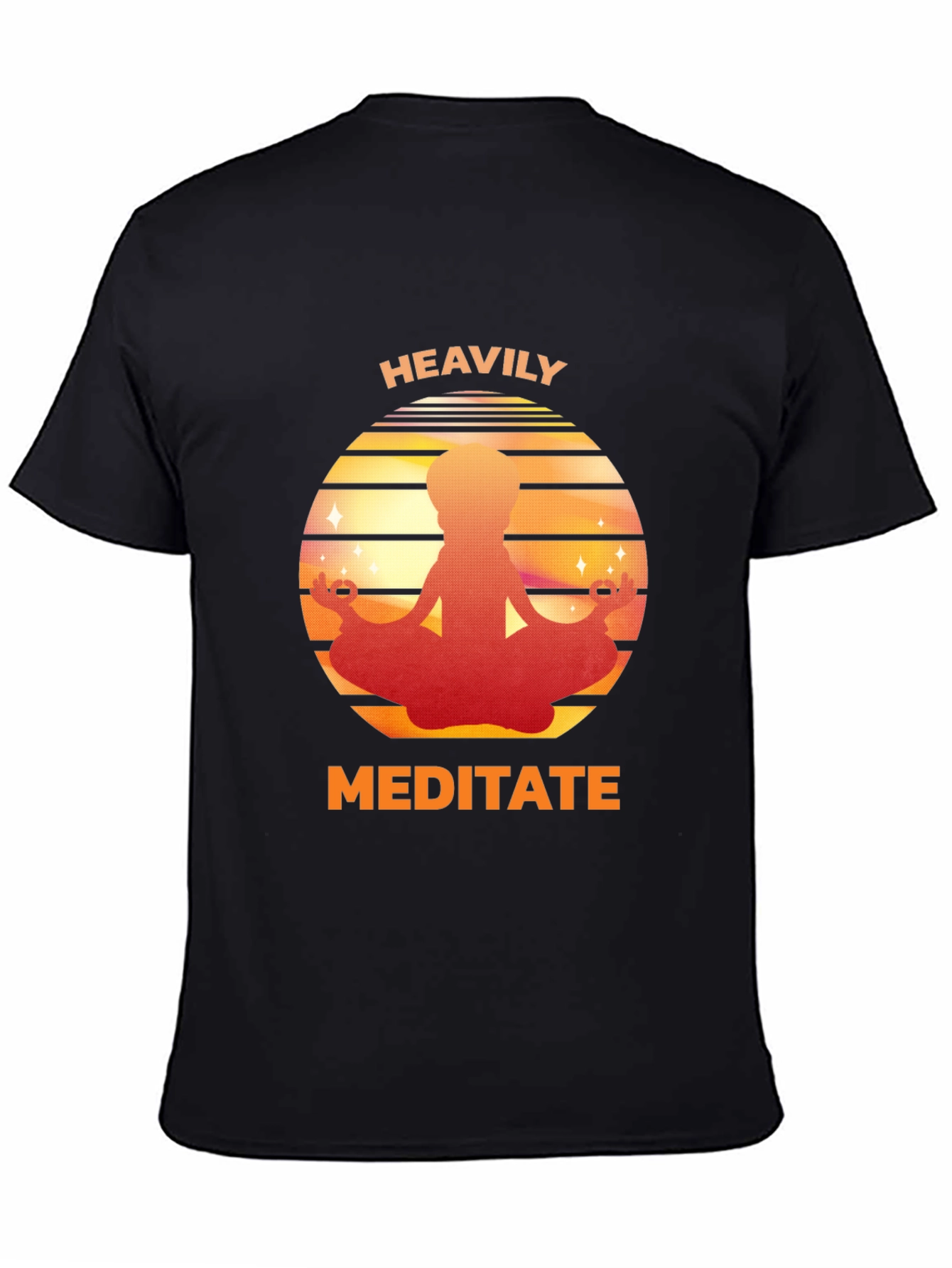 Heavily Meditate Graphic Tee - Relaxed Fit - 4