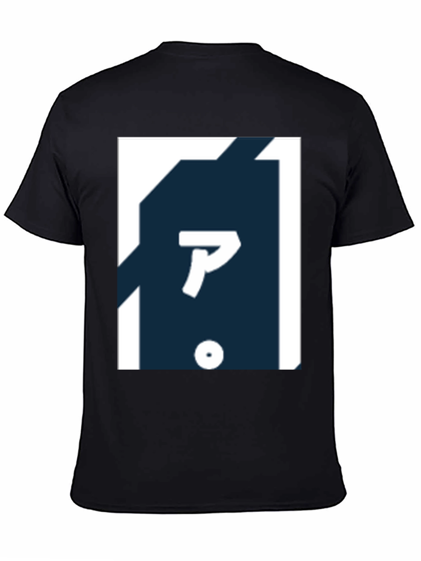 Black Graphic T-Shirt with Japanese Lettering view 4