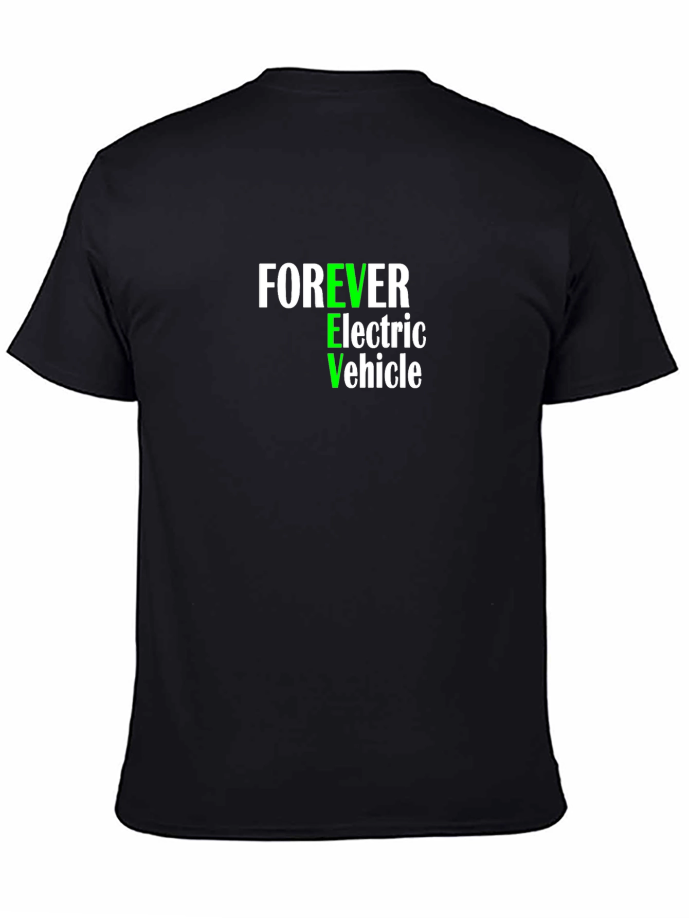 Black Forever Electric Vehicle T-Shirt - Eco-Friendly Fashion view 4