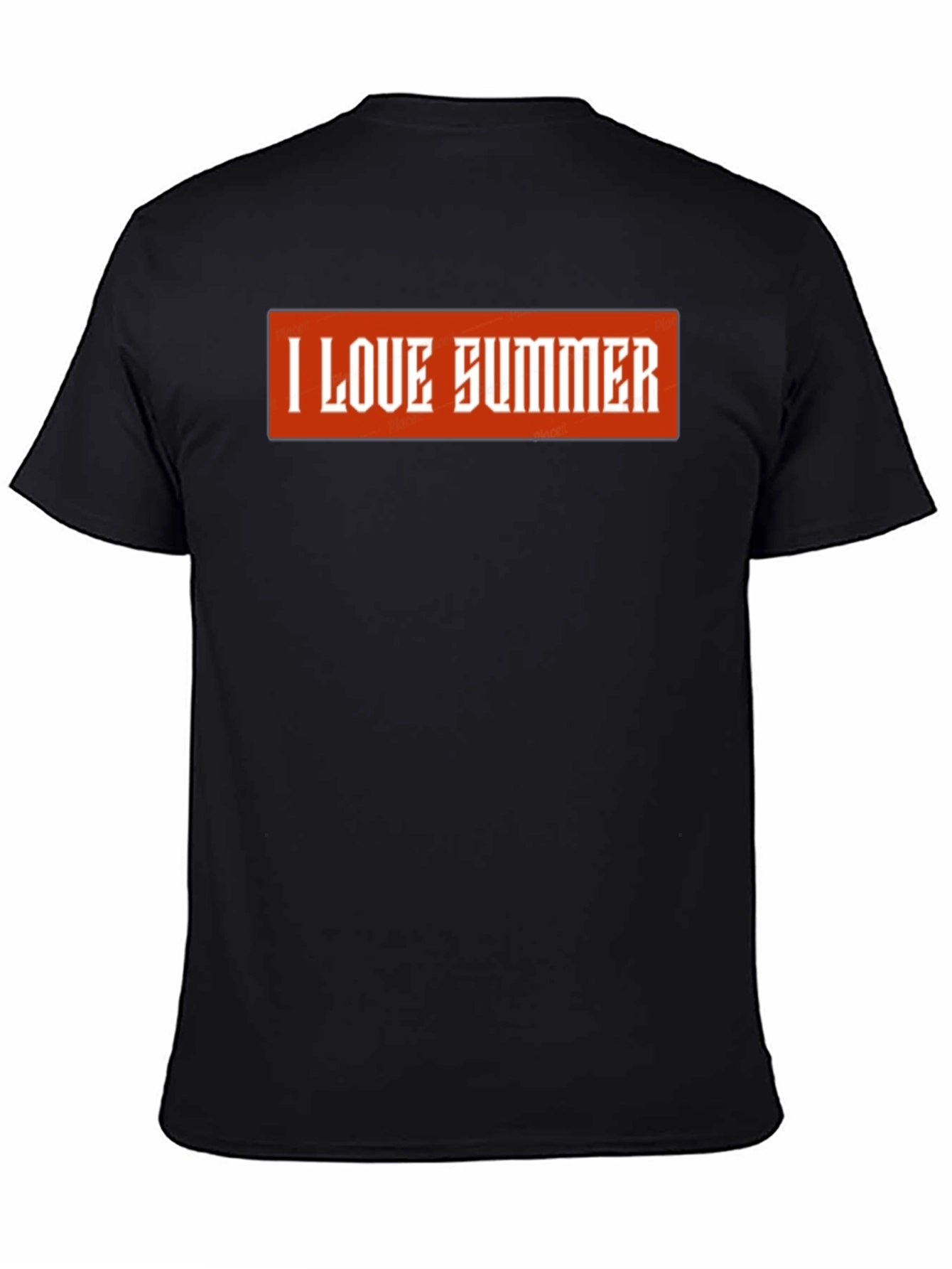 Black I Love Summer Graphic Tee - Short Sleeve view 4