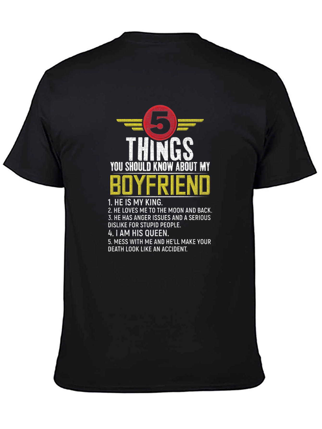 Black Boyfriend T-Shirt - 5 Things You Should Know view 4