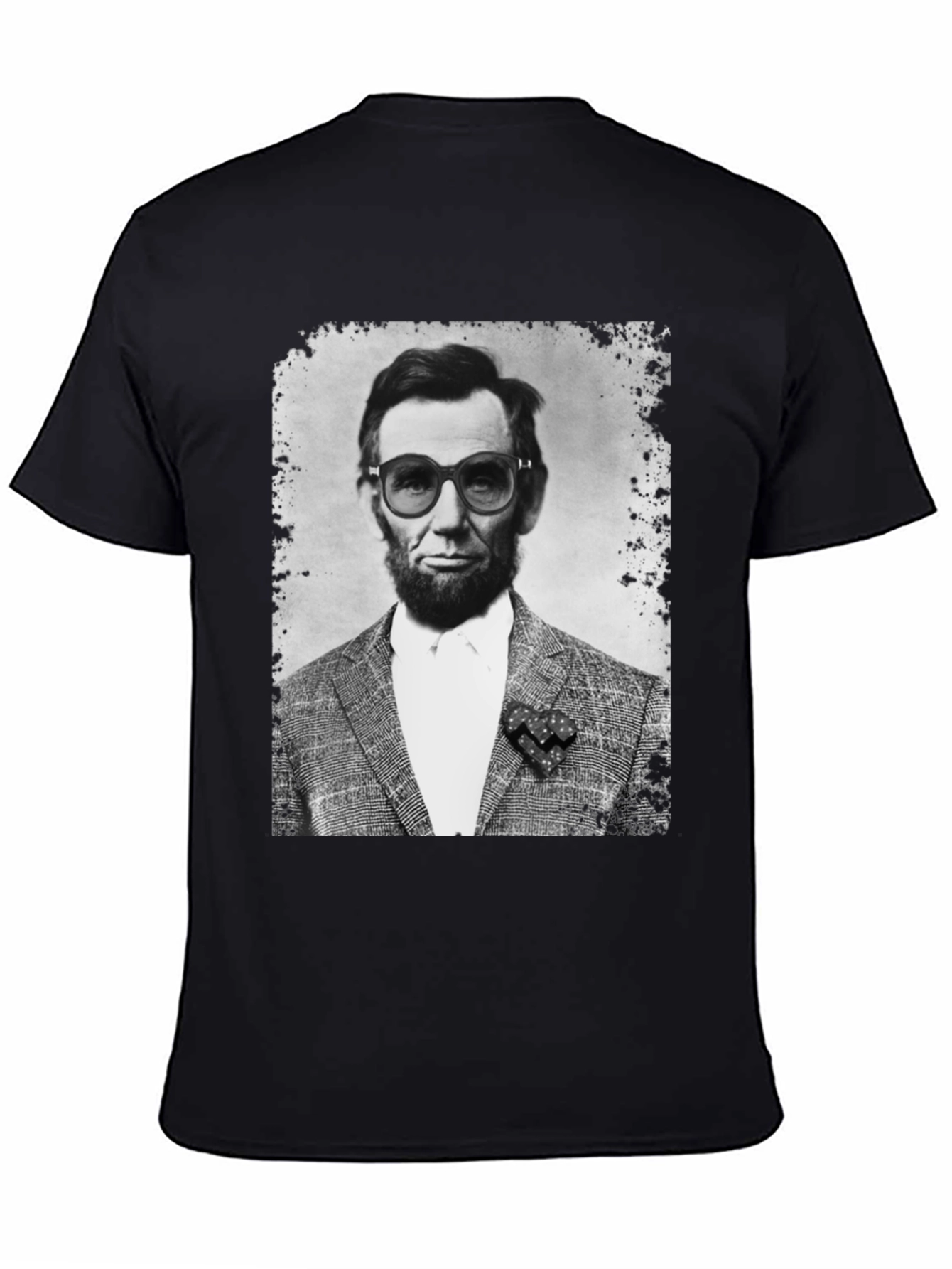 Black Abraham Lincoln in Shades T-Shirt view 4