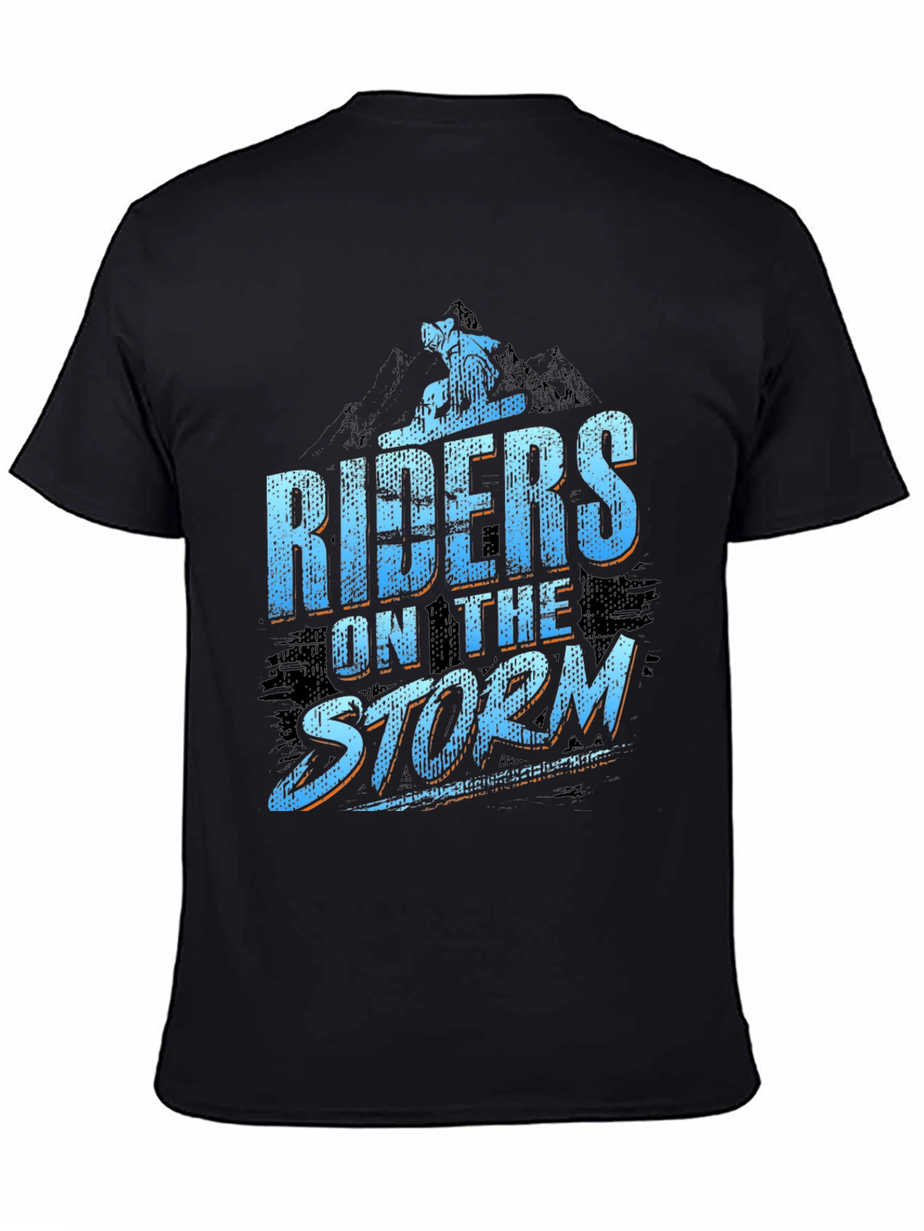 Black Riders on the Storm Black Graphic Tee view 4