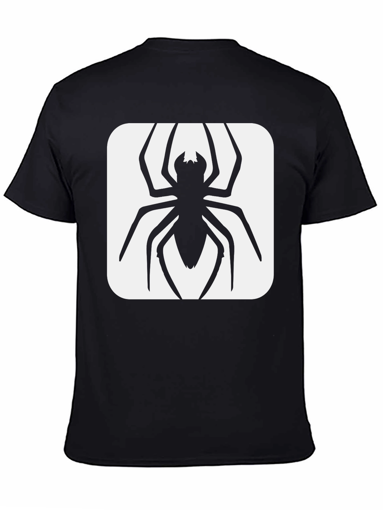 Black Spider Graphic Tee - Black Cotton Blend view 4