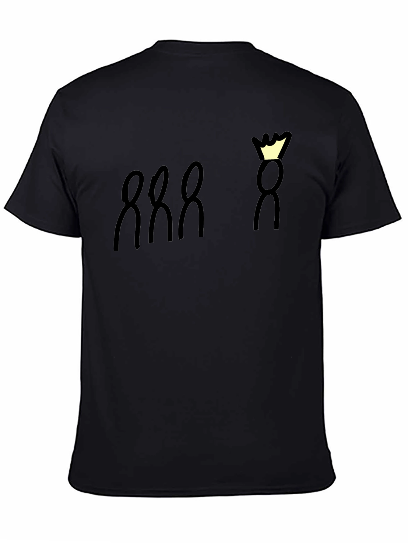 Black King and His Loyal Subjects Black Graphic Tee view 4