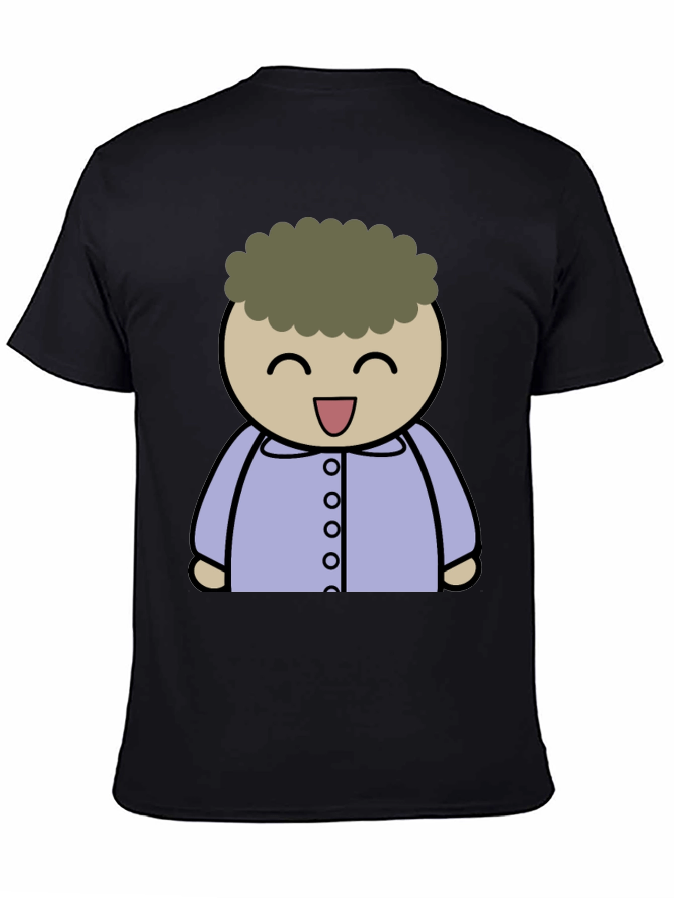 Black Cartoon Character Graphic T-Shirt view 4