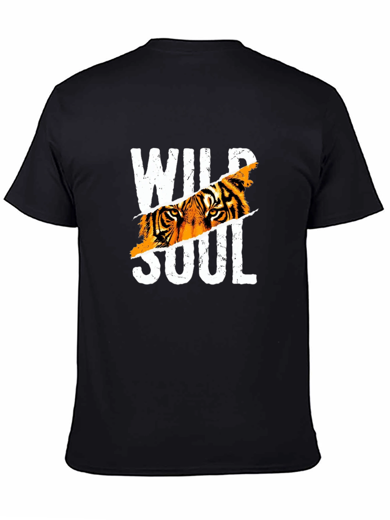 Black Wild Soul Tiger Graphic Tee - Black view 4