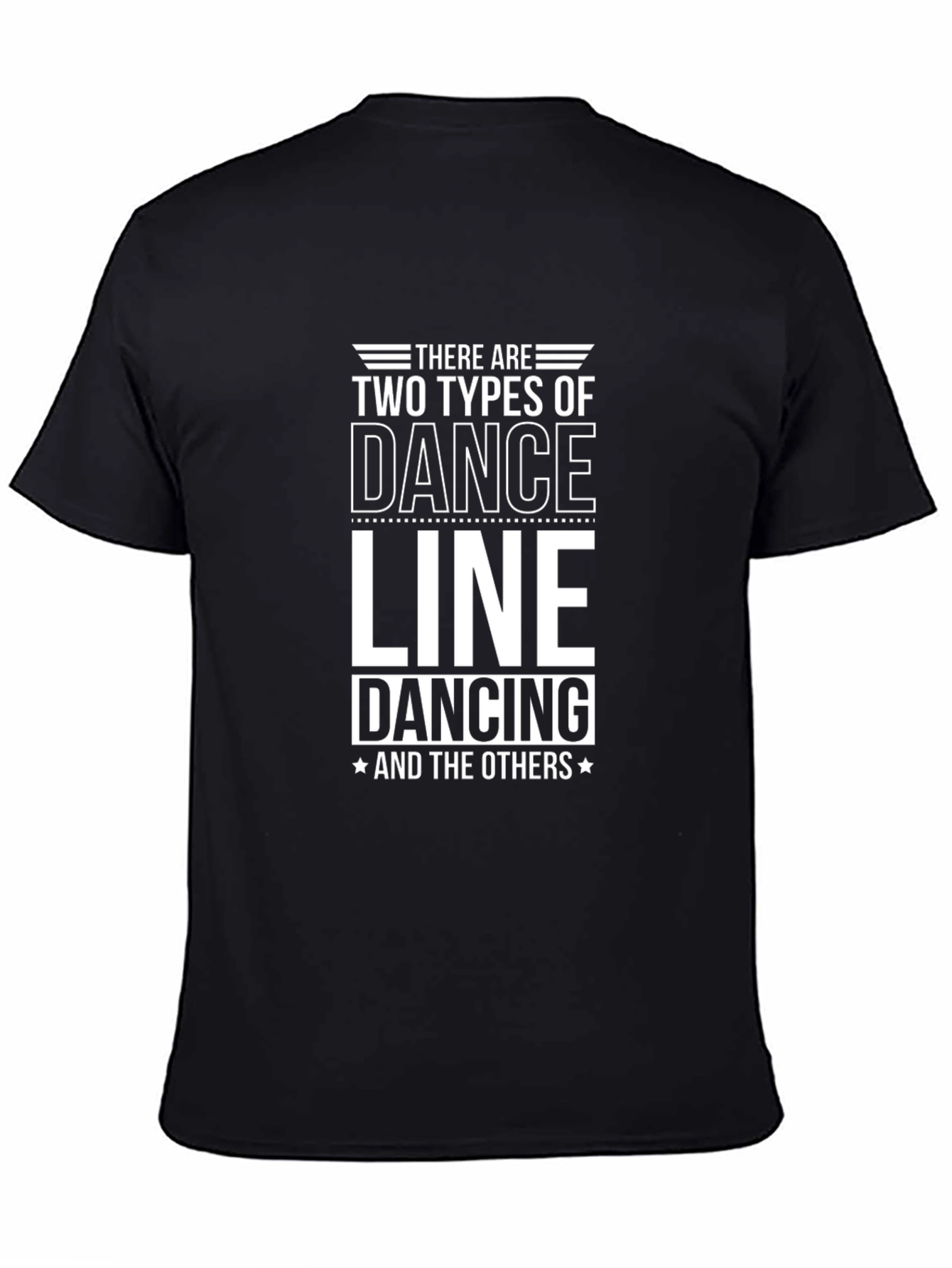 Black Funny Line Dancing T-Shirt - Two Types of Dance view 4
