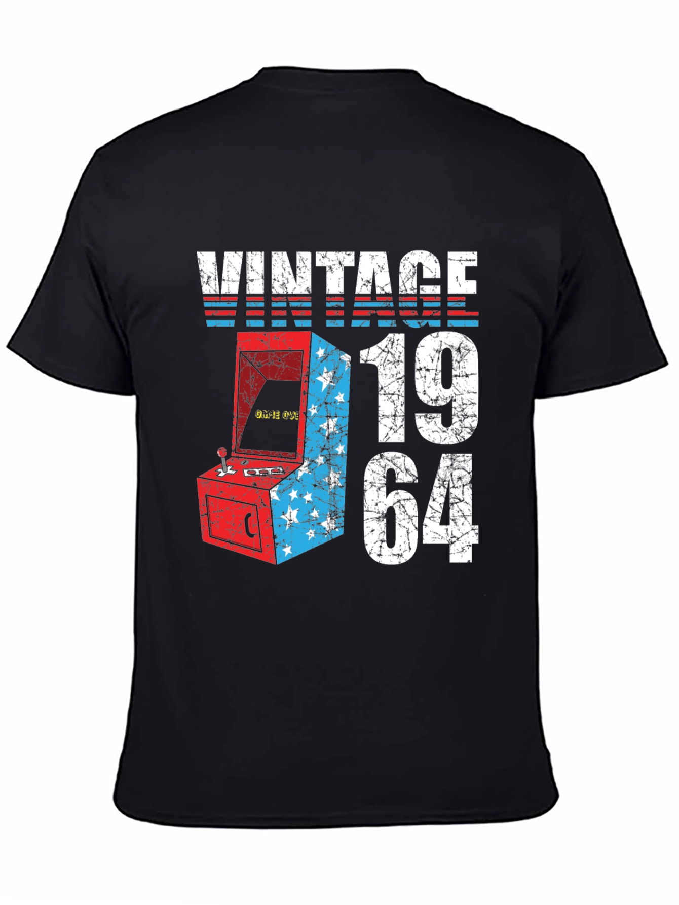 Black Vintage 1964 Arcade T-Shirt view 4