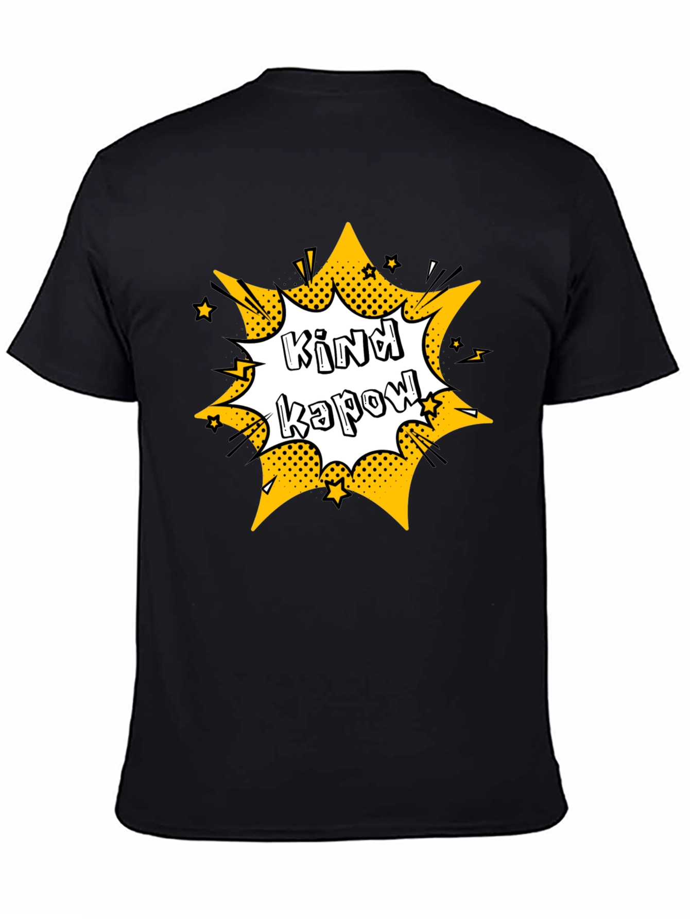 Black Kind Kapow Black Graphic Tee - Men's view 4