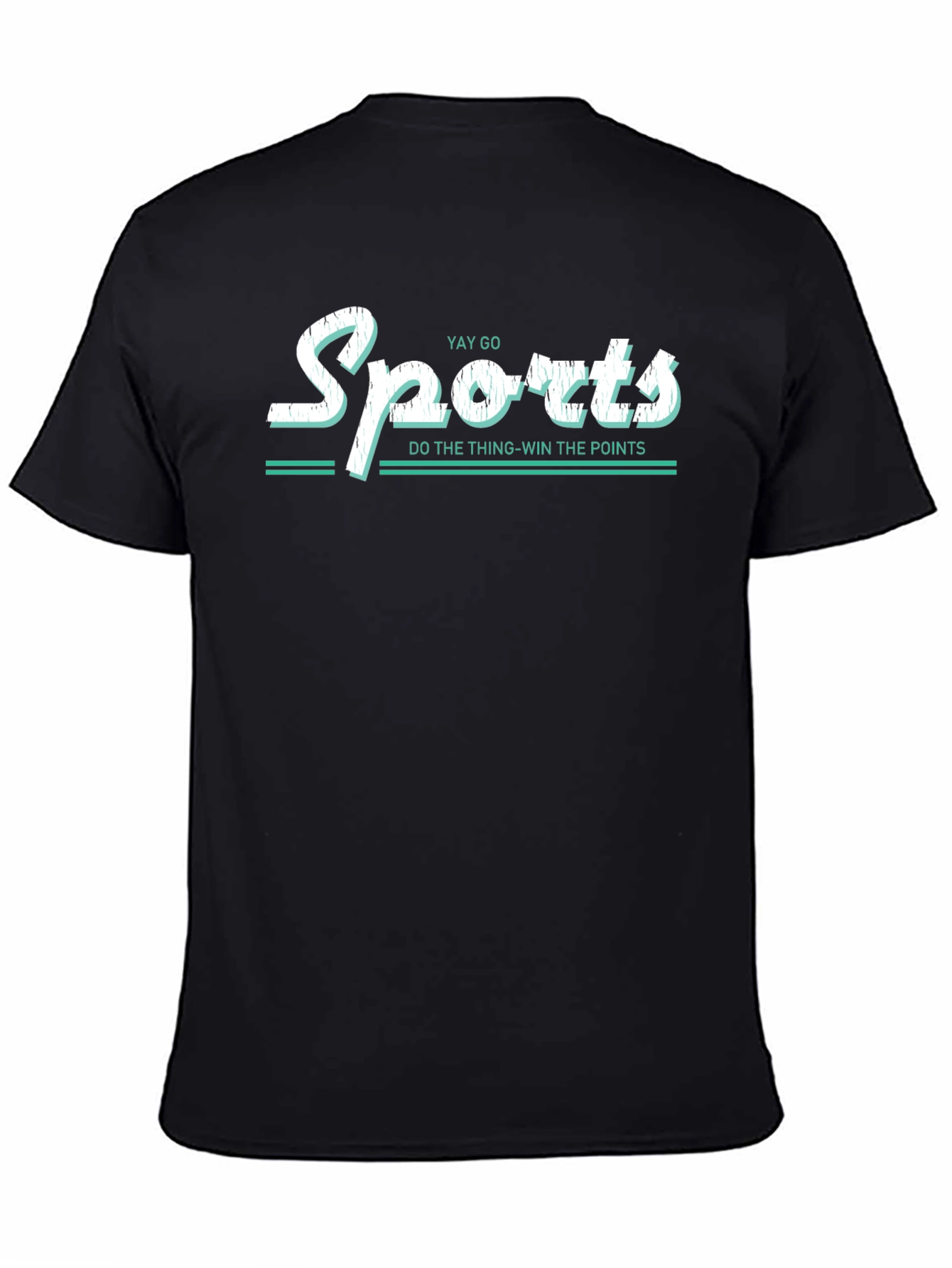 Black Yay Go Sports T-Shirt: Win the Points! view 4