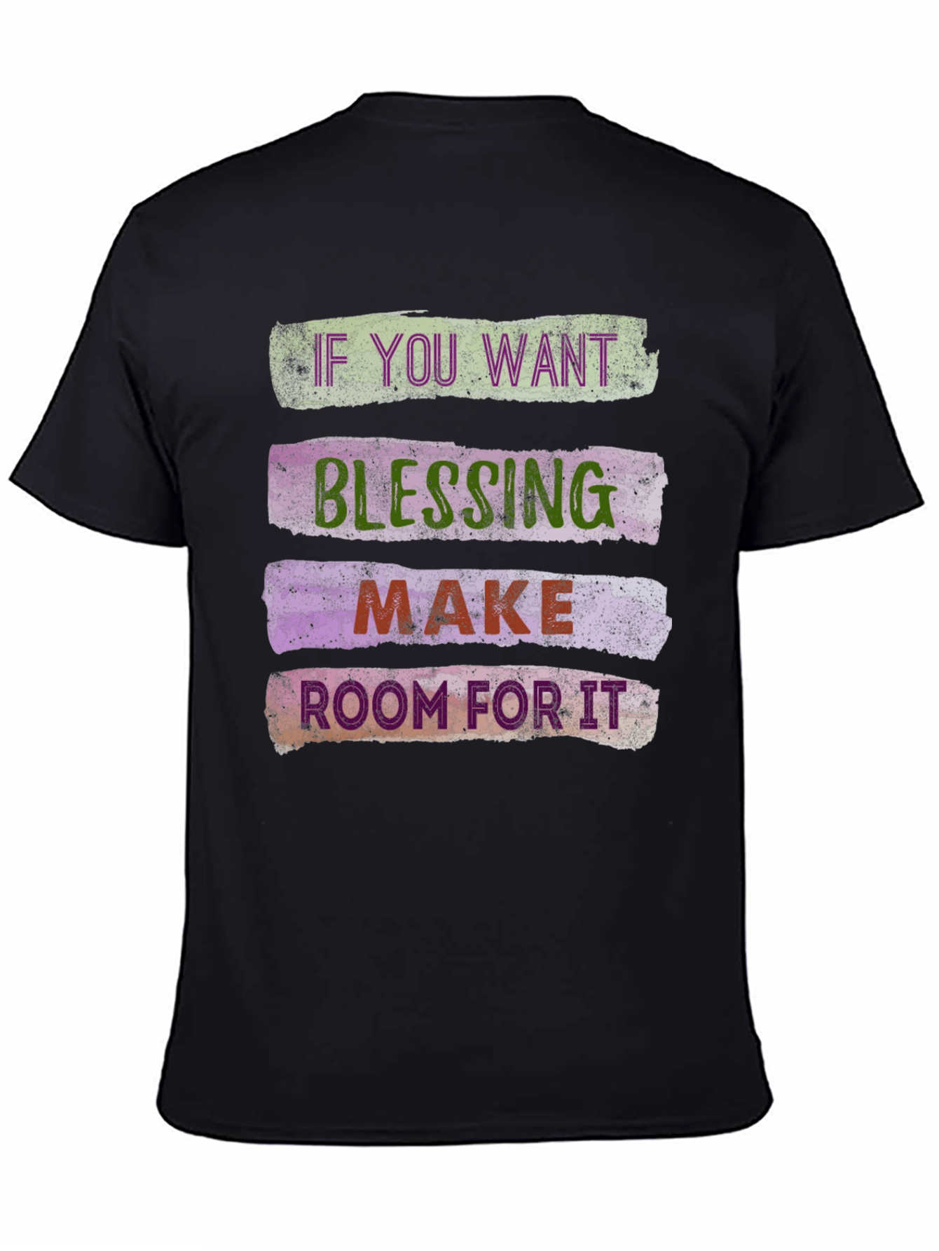 Black Blessing Graphic Tee - Make Room For It Shirt view 4