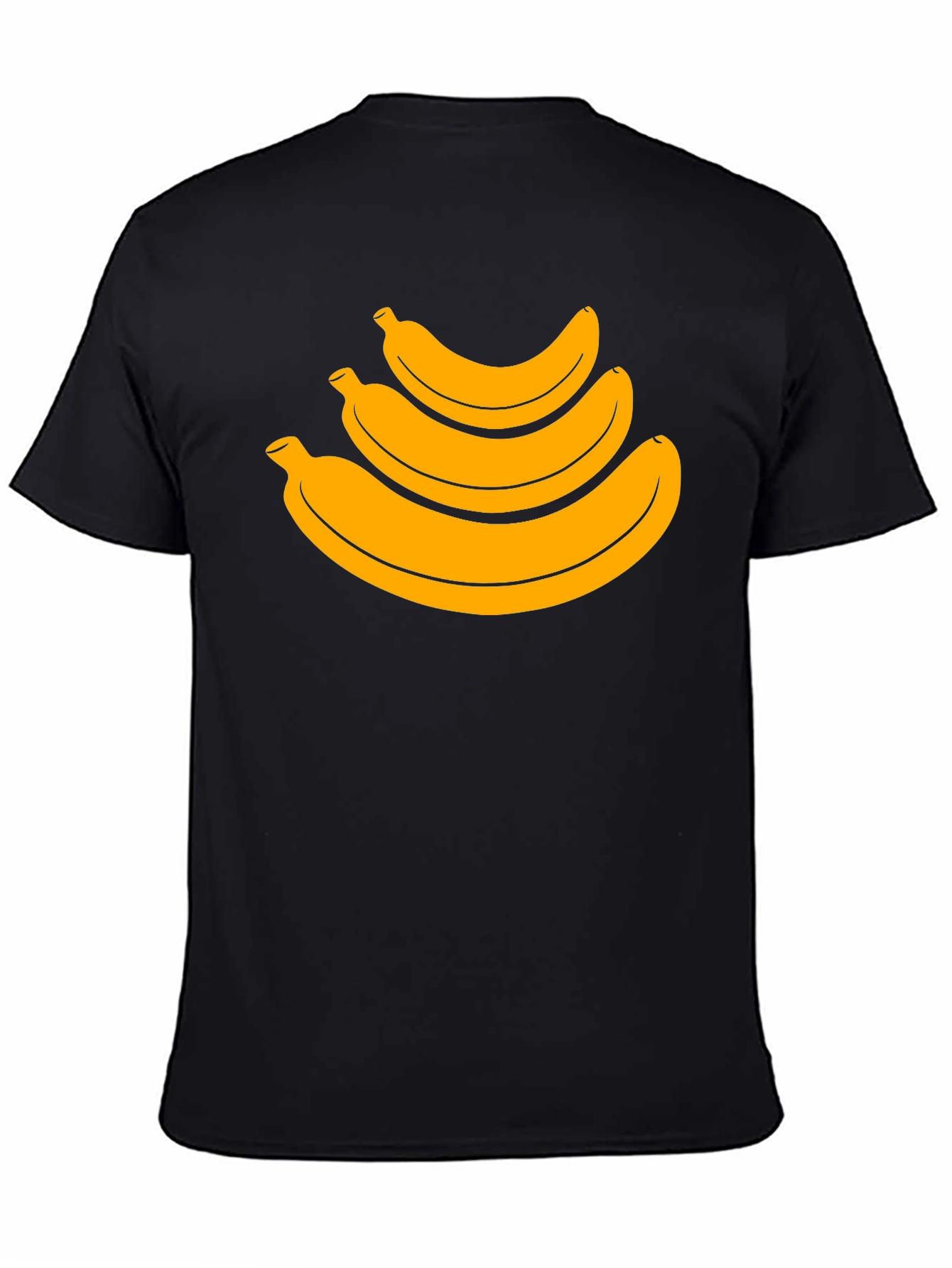 Black Banana Stack Graphic Tee - Casual Black T-Shirt view 4