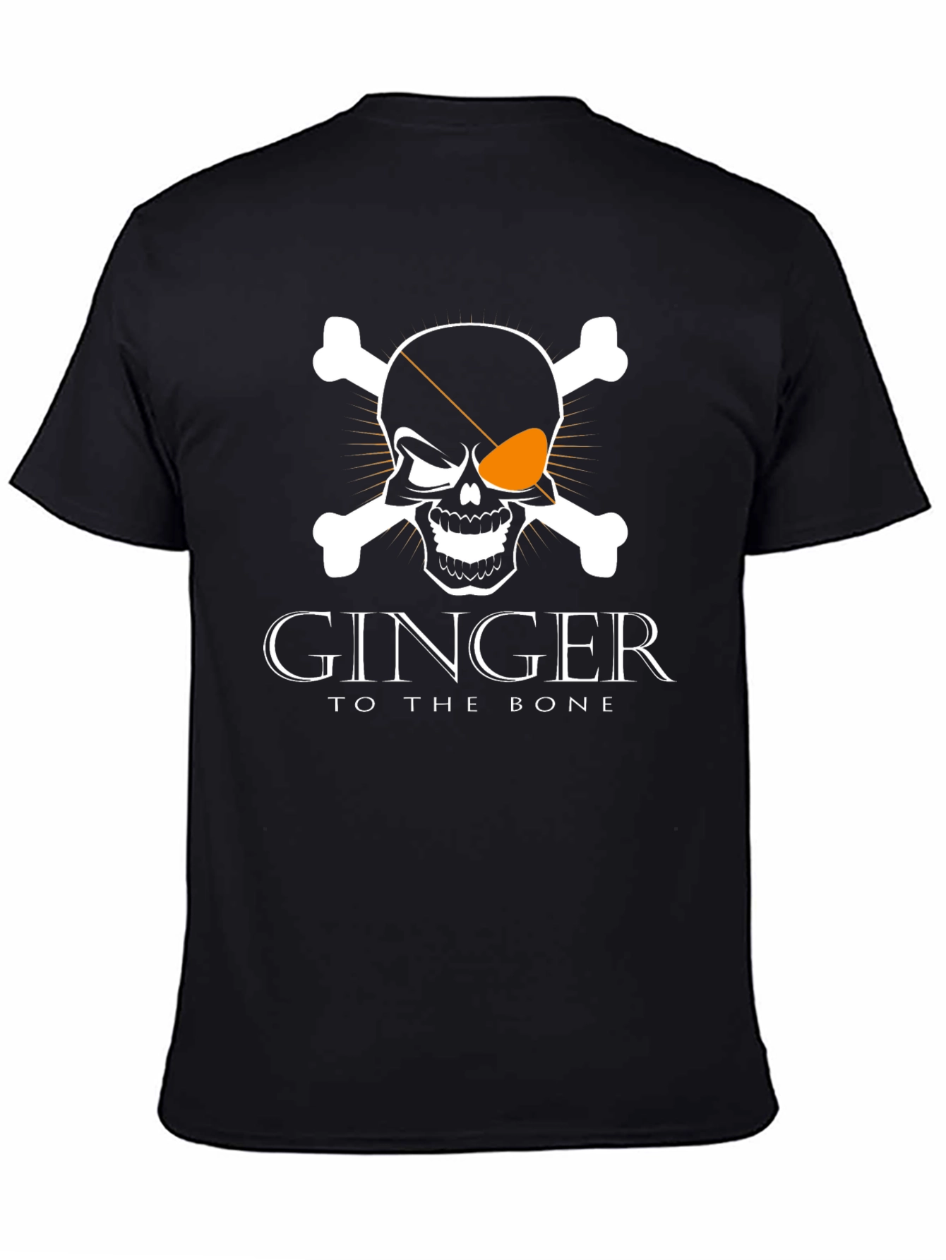 Black Ginger To The Bone T-Shirt Skull Crossbones view 4
