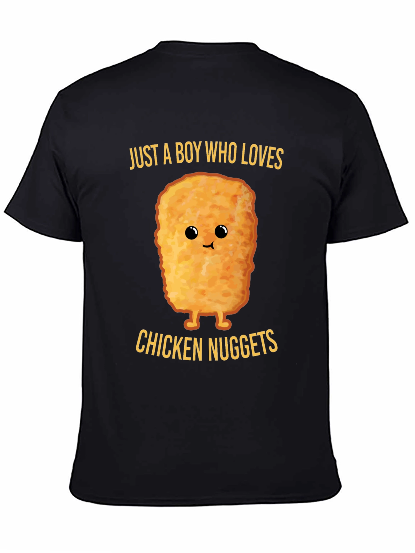 Black Chicken Nugget Lover T-Shirt view 4