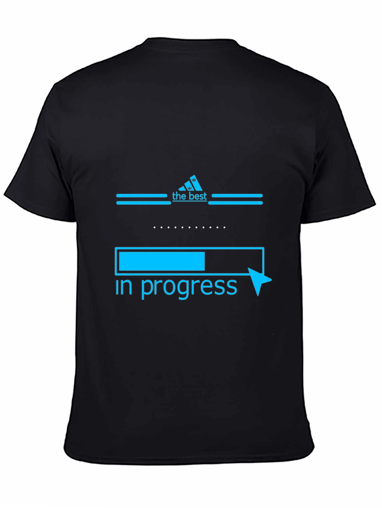 Black The Best In Progress Black Graphic T-Shirt view 4