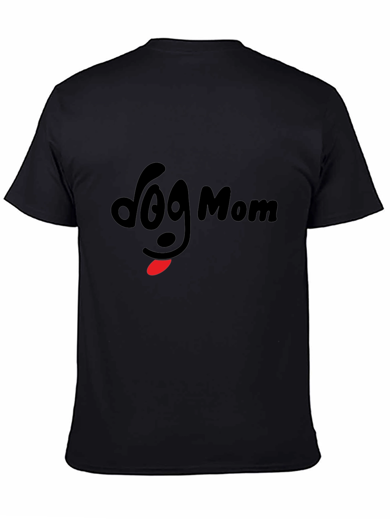 Black Dog Mom T-Shirt - Cute Graphic Tee view 4